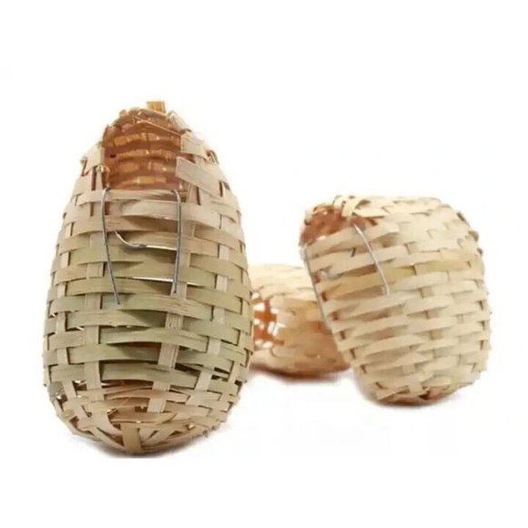 NEW Large Bird Finch Bamboo Nesting Nests 6 pieces - Picture 3 of 3